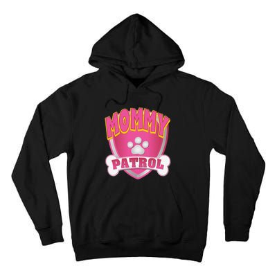 Funny Mommy Of The Birthday Girl Dog Paw Mom Matching Gift Tall Hoodie