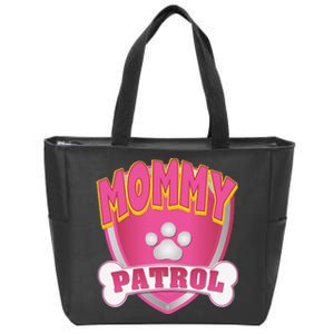 Funny Mommy Of The Birthday Girl Dog Paw Mom Matching Gift Zip Tote Bag