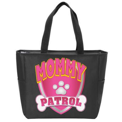 Funny Mommy Of The Birthday Girl Dog Paw Mom Matching Gift Zip Tote Bag