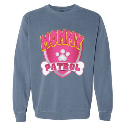 Funny Mommy Of The Birthday Girl Dog Paw Mom Matching Gift Garment-Dyed Sweatshirt