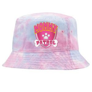 Funny Mommy Of The Birthday Girl Dog Paw Mom Matching Gift Tie-Dyed Bucket Hat