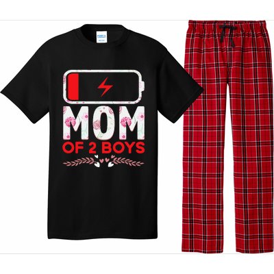 Funny Mom Of 2 From Son Mothers Day Birthday Pajama Set