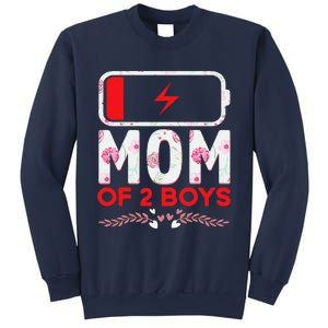 Funny Mom Of 2 From Son Mothers Day Birthday Sweatshirt