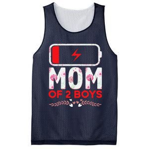 Funny Mom Of 2 From Son Mothers Day Birthday Mesh Reversible Basketball Jersey Tank