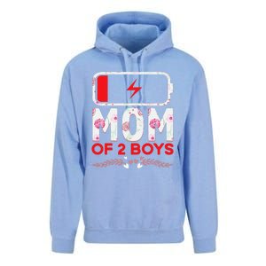 Funny Mom Of 2 From Son Mothers Day Birthday Unisex Surf Hoodie