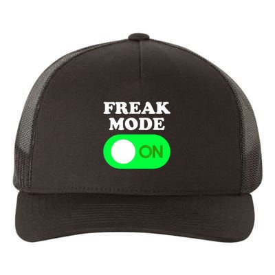 FREAK MODE ON - Funny Power Button Freaky Viral Slang Meme  Yupoong Adult 5-Panel Trucker Hat