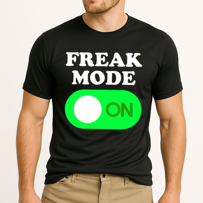 FREAK MODE ON - Funny Power Button Freaky Viral Slang Meme  Performance Shirt