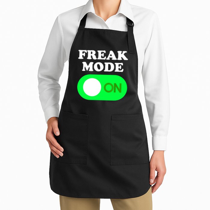 FREAK MODE ON - Funny Power Button Freaky Viral Slang Meme  Apron