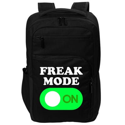 FREAK MODE ON - Funny Power Button Freaky Viral Slang Meme  Impact Tech Backpack