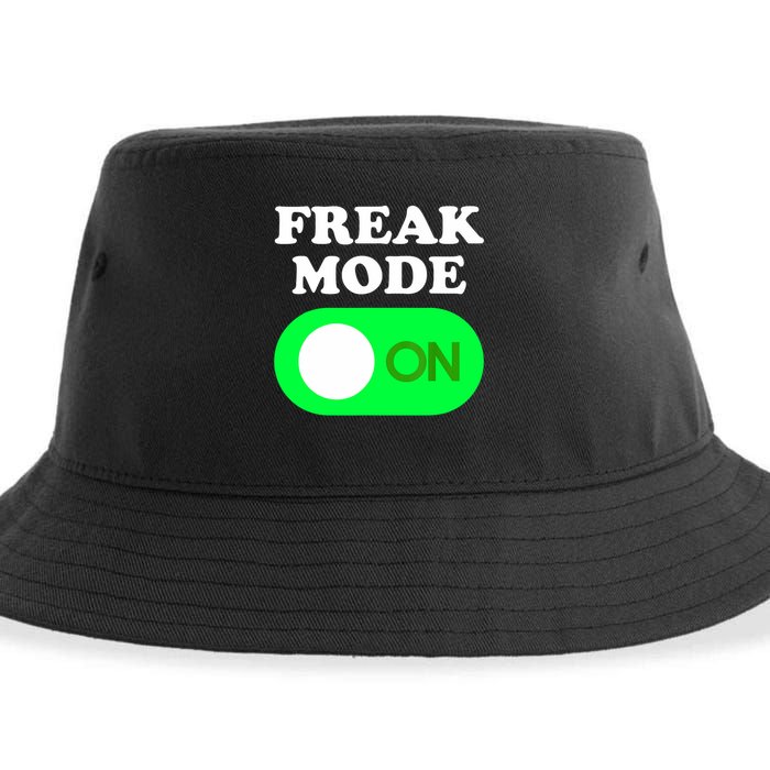 FREAK MODE ON - Funny Power Button Freaky Viral Slang Meme  Sustainable Bucket Hat