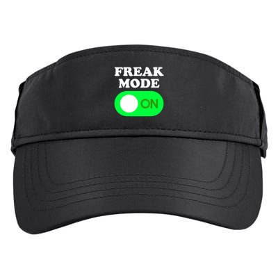 FREAK MODE ON - Funny Power Button Freaky Viral Slang Meme  Adult Drive Performance Visor