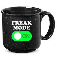 FREAK MODE ON - Funny Power Button Freaky Viral Slang Meme  15oz Campfire Ceramic Mug