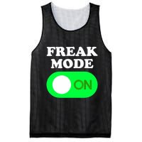 FREAK MODE ON - Funny Power Button Freaky Viral Slang Meme  Mesh Reversible Basketball Jersey Tank
