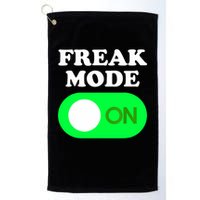 FREAK MODE ON - Funny Power Button Freaky Viral Slang Meme  Golf Towel