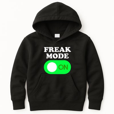 FREAK MODE ON - Funny Power Button Freaky Viral Slang Meme  Kids Hoodie