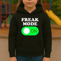 FREAK MODE ON - Funny Power Button Freaky Viral Slang Meme  Kids Hoodie