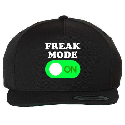 FREAK MODE ON - Funny Power Button Freaky Viral Slang Meme  Wool Snapback Cap