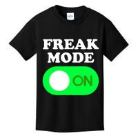 FREAK MODE ON - Funny Power Button Freaky Viral Slang Meme  Kids T-Shirt
