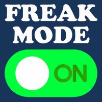 FREAK MODE ON - Funny Power Button Freaky Viral Slang Meme  Infant Baby Jersey Bodysuit