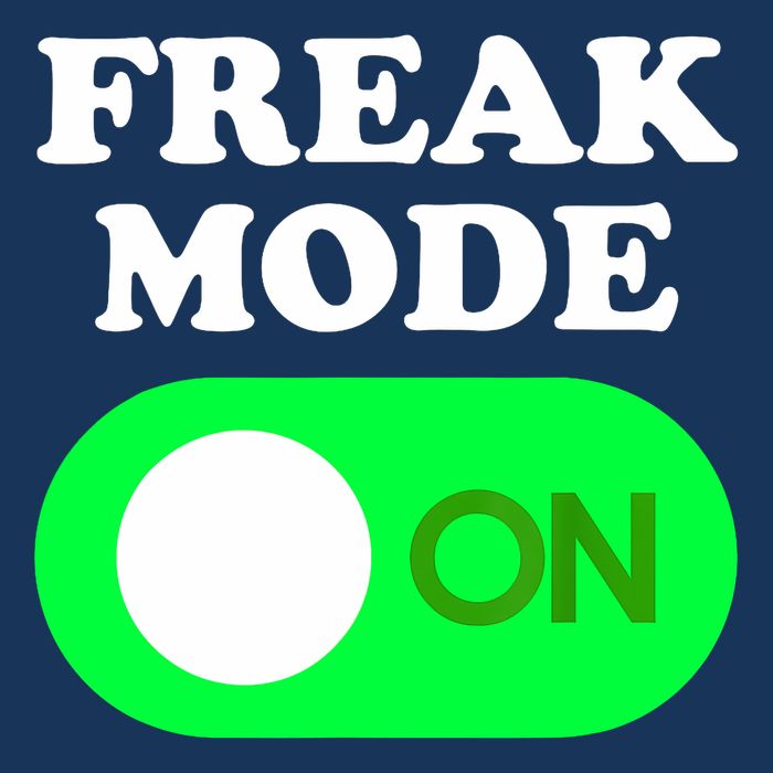 FREAK MODE ON - Funny Power Button Freaky Viral Slang Meme  Infant Baby Jersey Bodysuit
