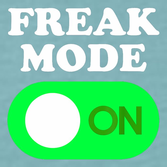 FREAK MODE ON - Funny Power Button Freaky Viral Slang Meme  Sueded Cloud Jersey T-Shirt