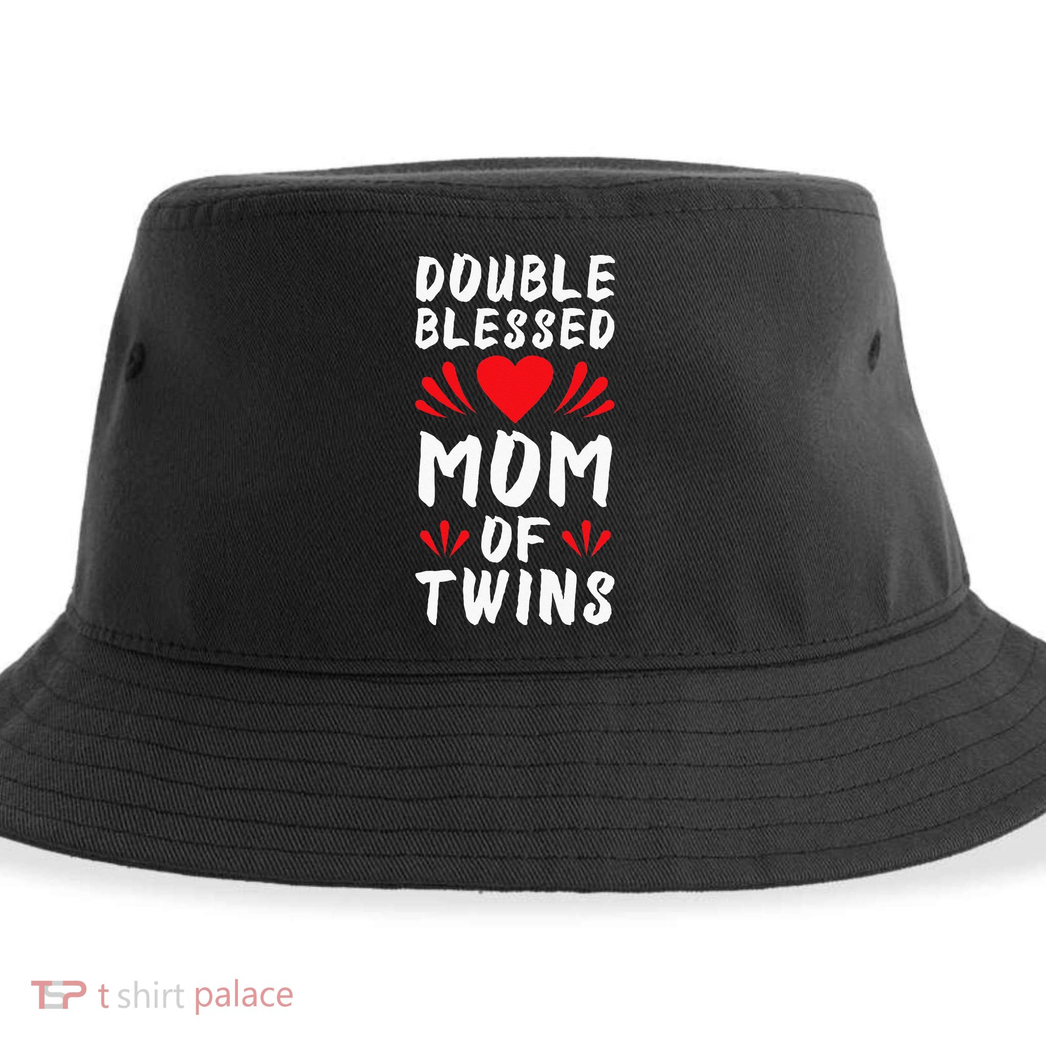 Funny Mom Of Twins Mother Of Twins Sustainable Bucket Hat