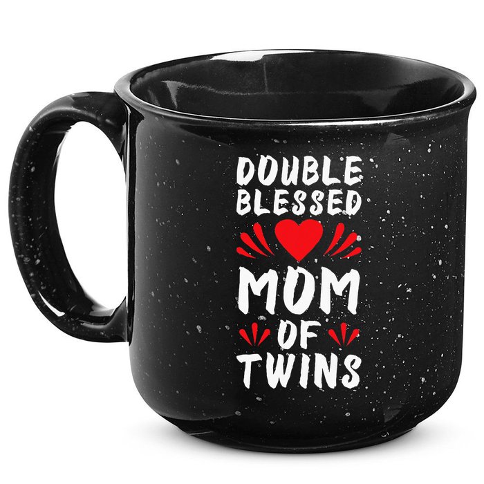 Funny Mom Of Twins Mother Of Twins 15oz Campfire Ceramic Mug