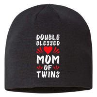 Funny Mom Of Twins Mother Of Twins Sustainable Beanie