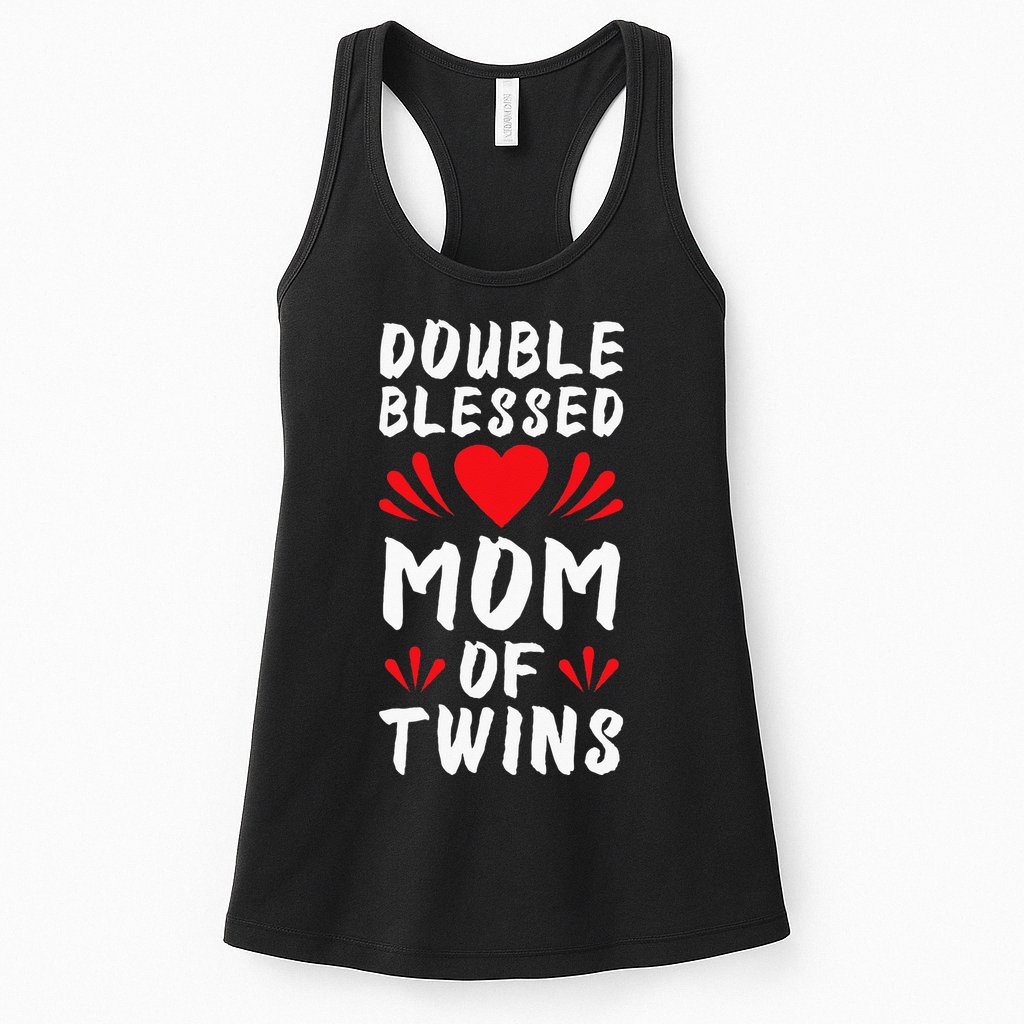 Funny Mom Of Twins Mother Of Twins Womens Tank Top