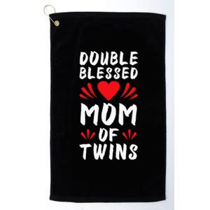 Funny Mom Of Twins Mother Of Twins Platinum Collection Golf Towel