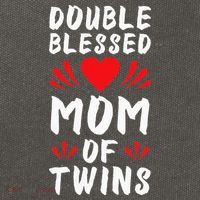 Funny Mom Of Twins Mother Of Twins Cotton Canvas Backpack