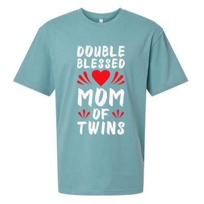Funny Mom Of Twins Mother Of Twins Sueded Cloud Jersey T-Shirt