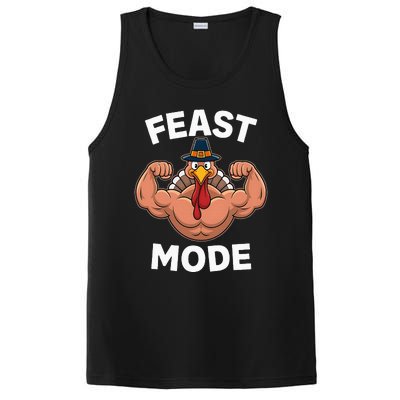 Feast Mode On Turkey Muscle Thanksgiving PosiCharge Competitor Tank