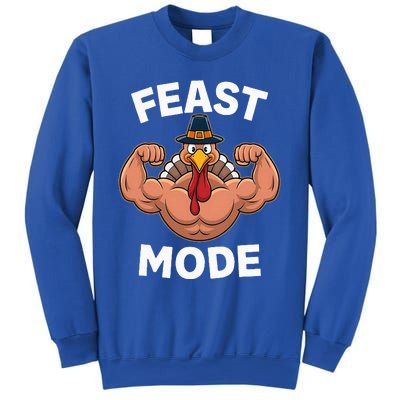 Feast Mode On Turkey Muscle Thanksgiving Sweatshirt