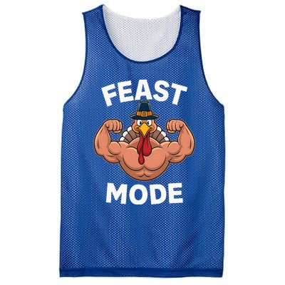 Feast Mode On Turkey Muscle Thanksgiving Mesh Reversible Basketball Jersey Tank