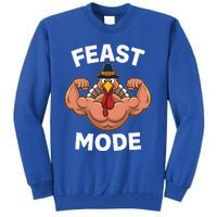 Feast Mode On Turkey Muscle Thanksgiving Tall Sweatshirt