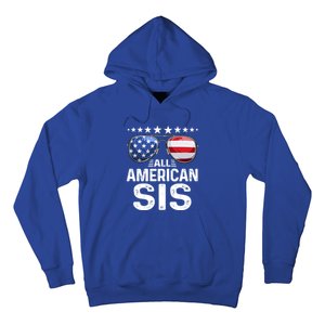 Family Matching Outfit All American Sis 4th Of July Usa Gift Hoodie