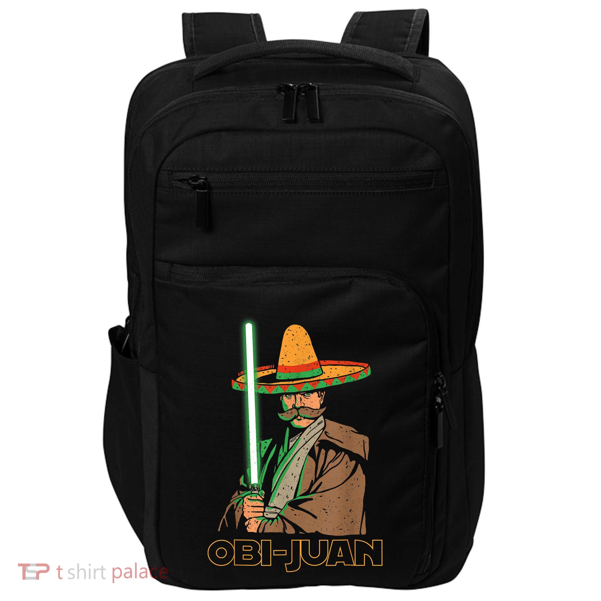 Funny Mexican Obi Juan Movie Parody Nerd Cinco De Mayo Gift Impact Tech Backpack
