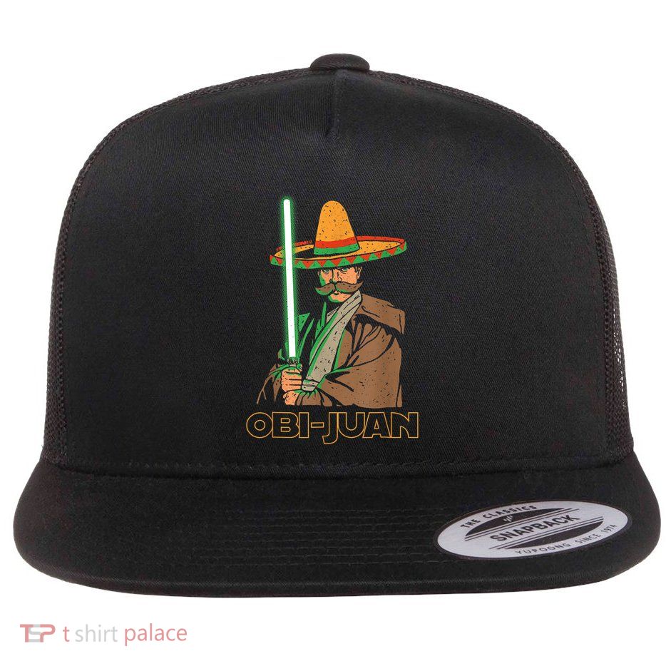 Funny Mexican Obi Juan Movie Parody Nerd Cinco De Mayo Gift Flatbill Hat