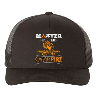 Funny Master Of The Campfire Men Women Campers Yupoong Adult 5-Panel Trucker Hat