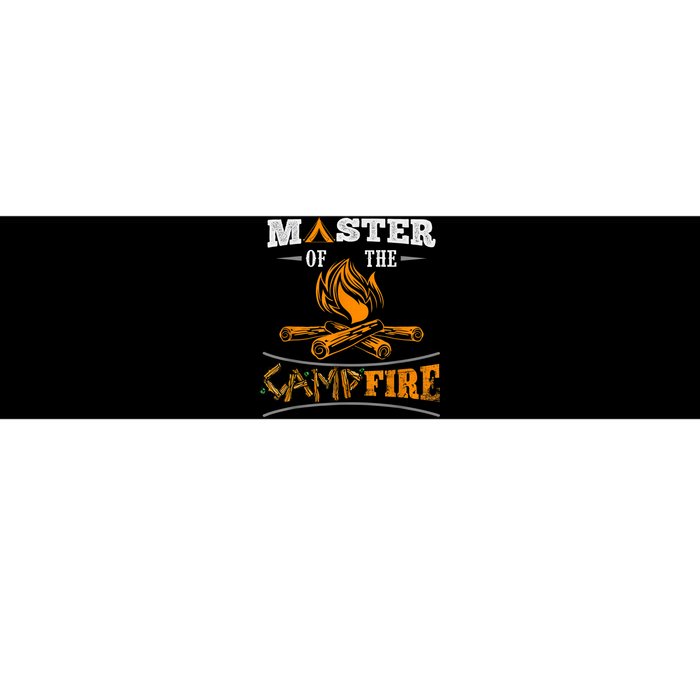 Funny Master Of The Campfire Men Women Campers Bumper Sticker