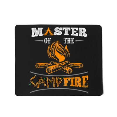 Funny Master Of The Campfire Men Women Campers Mousepad