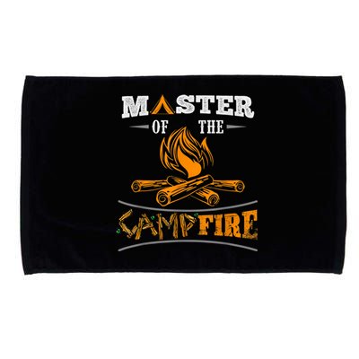 Funny Master Of The Campfire Men Women Campers Microfiber Hand Towel