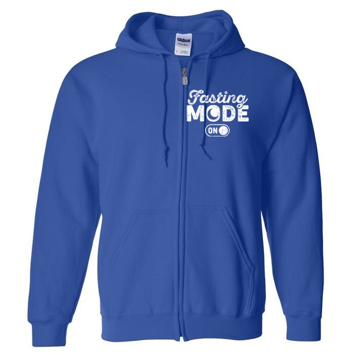 Fasting Mode On Cool Ramadan Karim Design Gift Full Zip Hoodie