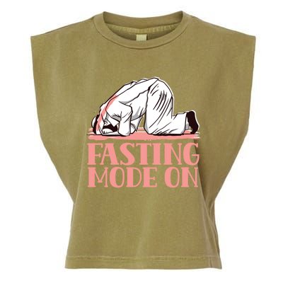 Fasting Mode On Mubarak Eid Ramadan Kareem Muslim Gift Garment-Dyed Women's Muscle Tee