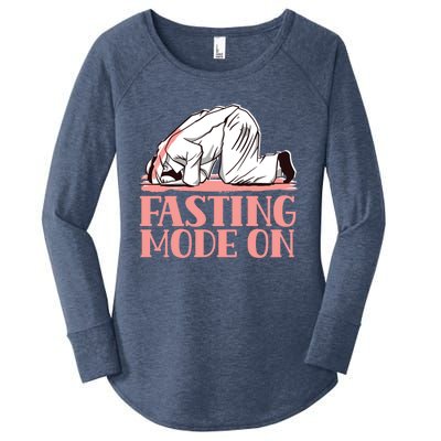 Fasting Mode On Mubarak Eid Ramadan Kareem Muslim Gift Women's Perfect Tri Tunic Long Sleeve Shirt