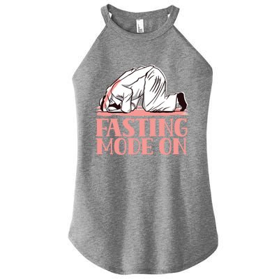 Fasting Mode On Mubarak Eid Ramadan Kareem Muslim Gift Women’s Perfect Tri Rocker Tank