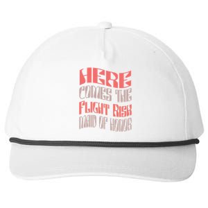 Funny Maid Of Honor Flight Risk Matching Bachelorette Party Gift Snapback Five-Panel Rope Hat