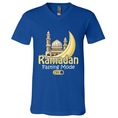 Fasting Mode On Ramadan Kareem Cool Islamic Gift Idea Gift V-Neck T-Shirt