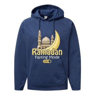 Fasting Mode On Ramadan Kareem Cool Islamic Gift Idea Gift Performance Fleece Hoodie